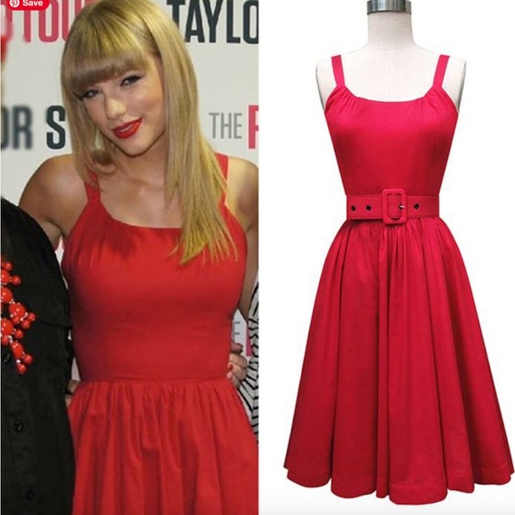 Trashy Diva Dresses & Skirts - Trash Diva Red Annette Dress as seen on Taylor Swift & Zooey Deschanel